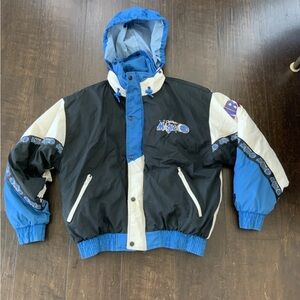 Vintage 90s Pro Player Puffer Orlando Magic Jacket LARGE Rare Daniel Young